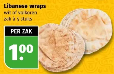 Aanbieding: Libanese wraps