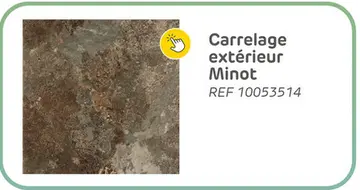 Offre: Carrelage extérieur ceramica minot oxido grès émaillé 33,33x33,33cm 1m²