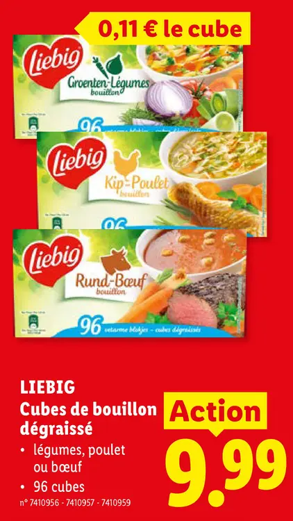 Offre: Cubes de bouillon dégraissé