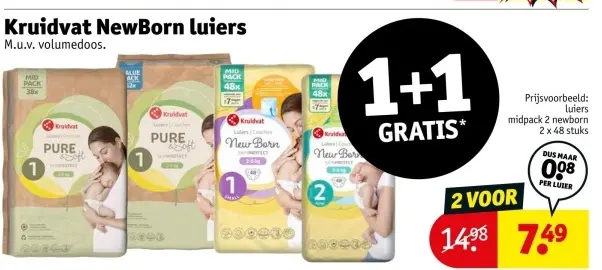 Aanbieding: NewBorn luiers
