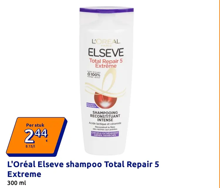 Aanbieding: L'Oréal Elseve shampoo Total Repair 5 Extrême