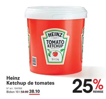 Offre: Heinz Ketchup de tomates