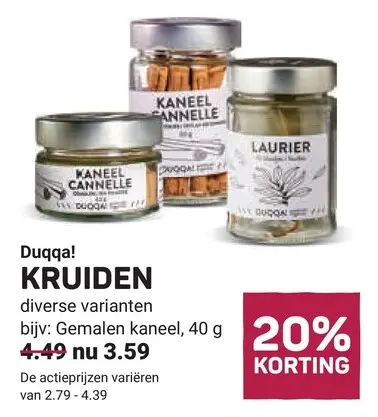 Aanbieding: Duqqa! KRUIDEN