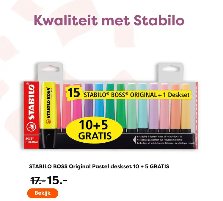 Aanbieding: Original Pastel deskset