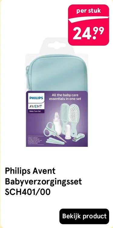 Aanbieding: Philips Avent Babyverzorgingsset SCH401/00