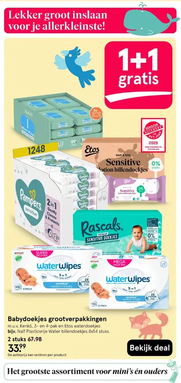 Aanbieding: Babydoekjes grootverpakkingen