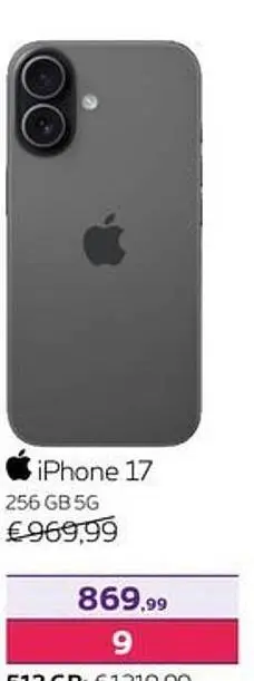 Promotie: iPhone 17