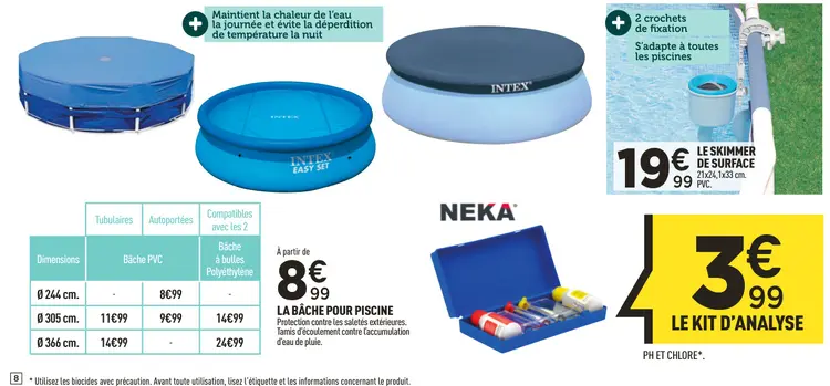 Offre: La bâche pour piscine