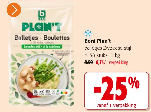 Promotie: Balletjes Zweedse stijl