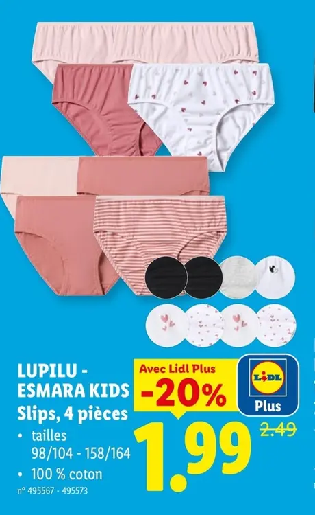 Offre: Slips