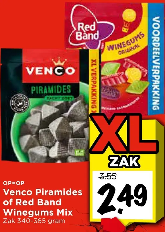 Aanbieding: Piramides of Winegums Mix
