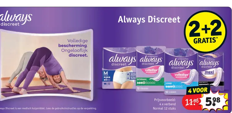 Promotie: Always Discreet