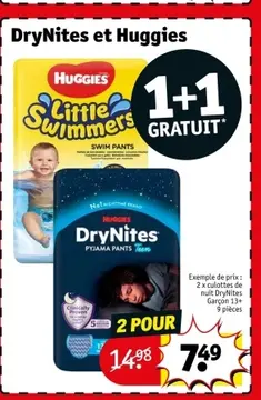 Offre: DryNites et Huggies