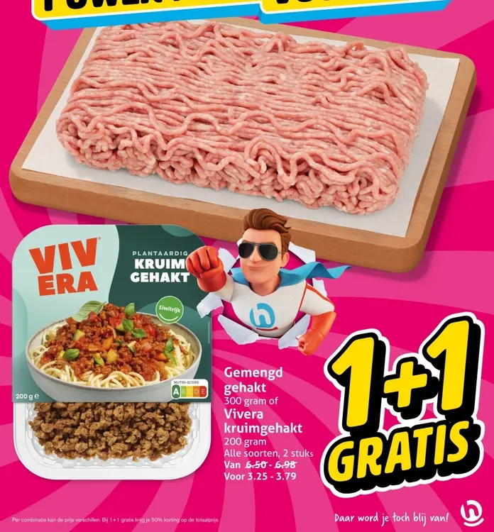 Aanbieding: Gemengd gehakt of Vivera kruimgehakt