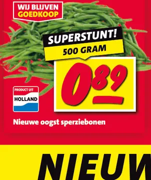 Aanbieding: sperziebonen