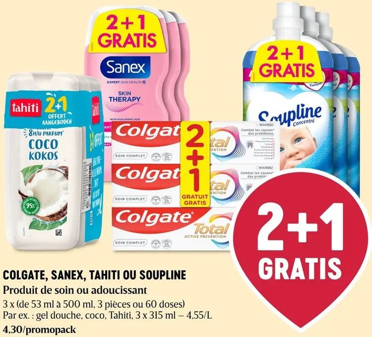Offre: Gel douche, coco, Tahiti, 3 x 315 ml