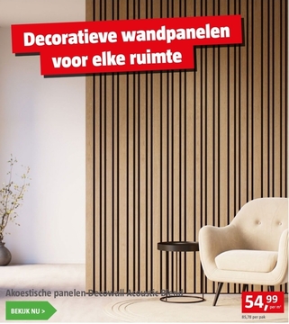 Aanbieding: Akoestische panelen-Decowall Acoustic Blend