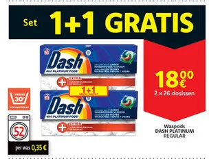Aanbieding: Dash Platinum Regular