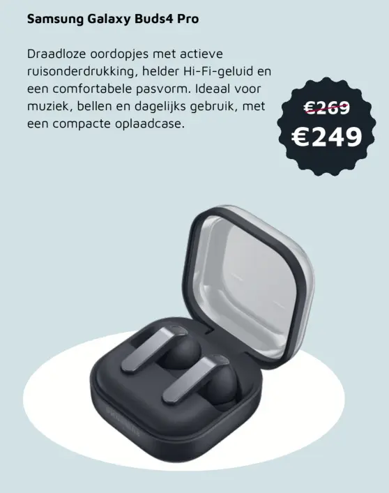 Aanbieding: Samsung Galaxy Buds4 Pro