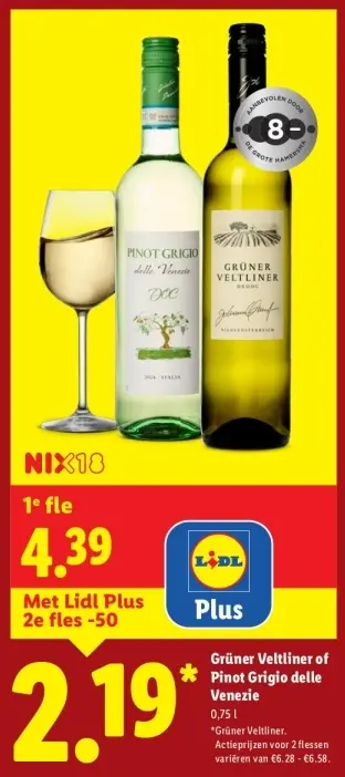 Aanbieding: Grüner Veltliner of Pinot Grigio delle Venezie