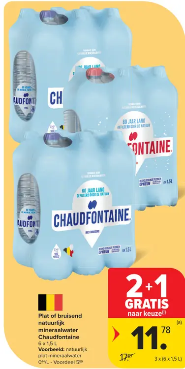 Promotie: Mineraalwater Chaudfontaine