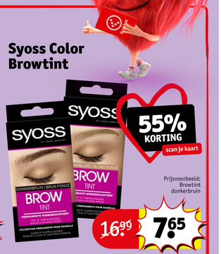 Aanbieding: Syoss Color Browtint donkerbruin