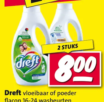 Aanbieding: Dreft vloeibaar of poeder