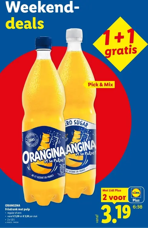 Promotie: Frisdrank met pulp