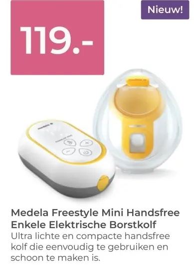 Aanbieding: Freestyle Mini Handsfree Enkele Elektrische Borstkolf