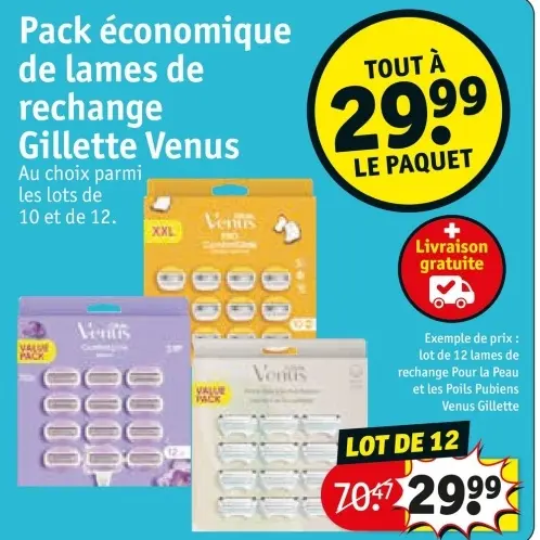 Offre: Pack économique de lames de rechange