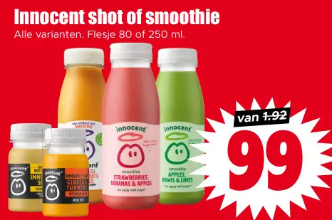 Aanbieding: Innocent shot of smoothie
