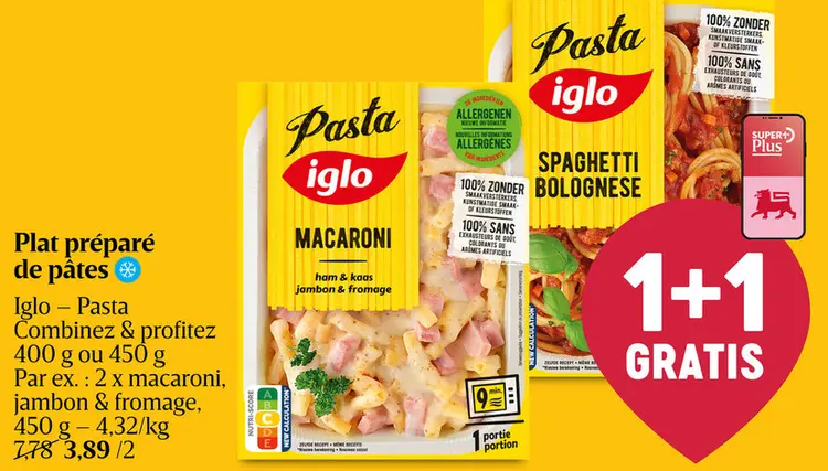 Offre: Plat préparé de pâtes