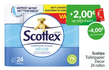 Aanbieding: Scottex Toiletpapier Decor