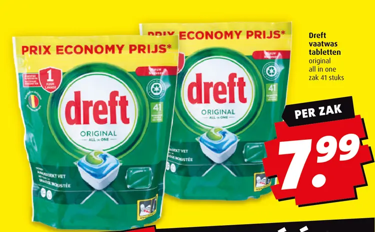 Aanbieding: Dreft vaatwas tabletten