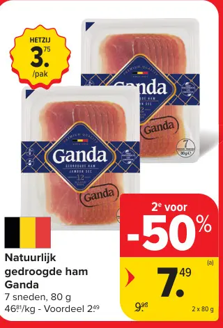 Promotie: Natuurlijk gedroogde ham