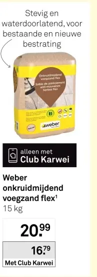 Aanbieding: onkruidmijdend voegzand flex¹