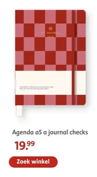 Aanbieding: Agenda a5 a journal checks