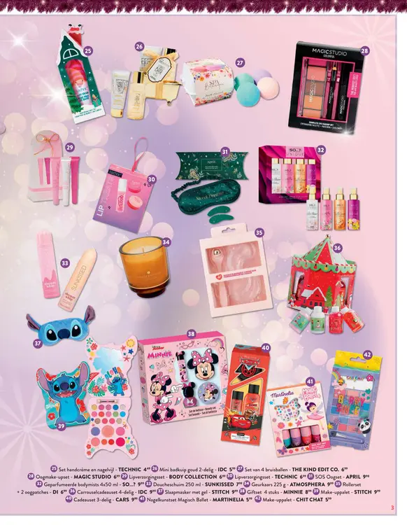 Promotie: Cadeau ideeën - make-up, speelgoed, slaap masker en persoonlijke verzorging