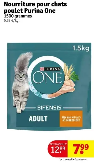 Offre: Nourriture pour chats poulet Purina One