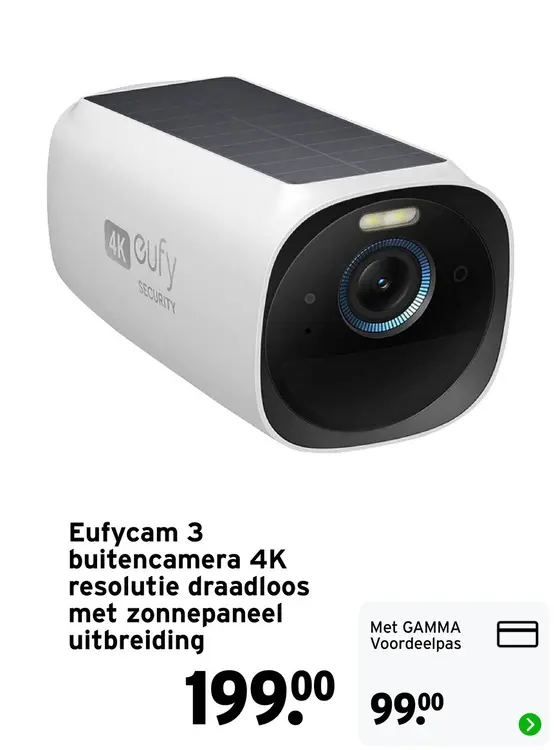 Aanbieding: Eufycam 3 buitencamera 4K resolutie draadloos