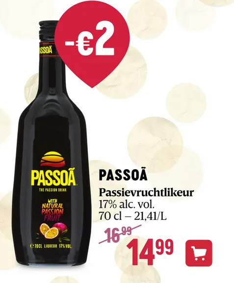 Aanbieding: Likeur | Passievruchten | 17% Alc