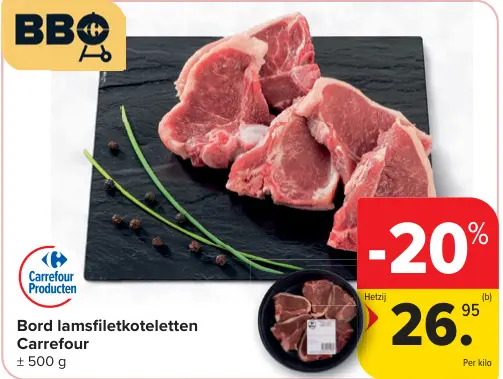 Promotie: Lamsfiletkoteletten