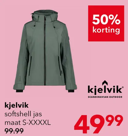 Aanbieding: Kjelvik gewatteerde dames softshell jas groen