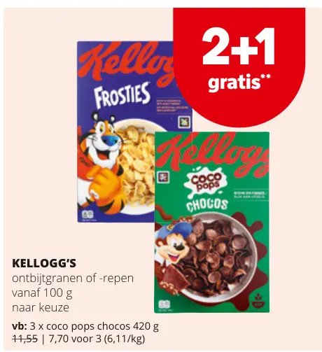 Promotie: Ontbijtgranen of -repen