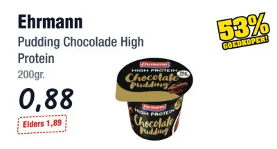 Aanbieding: Pudding Chocolade High Protein