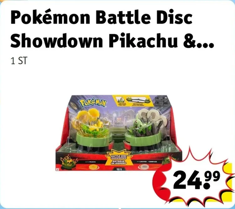 Offre: Battle Disc Showdown Pikachu &...