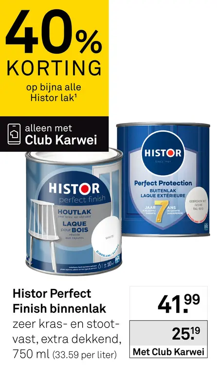 Aanbieding: Bijna alle Histor lak
