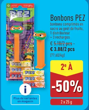Offre: Bonbons PEZ