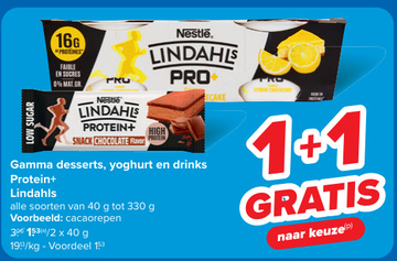 Aanbieding: Gamma desserts, yoghurt en drinks Protein+ Li