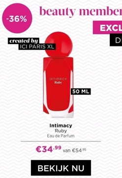Aanbieding: Intimacy Ruby Eau de Parfum